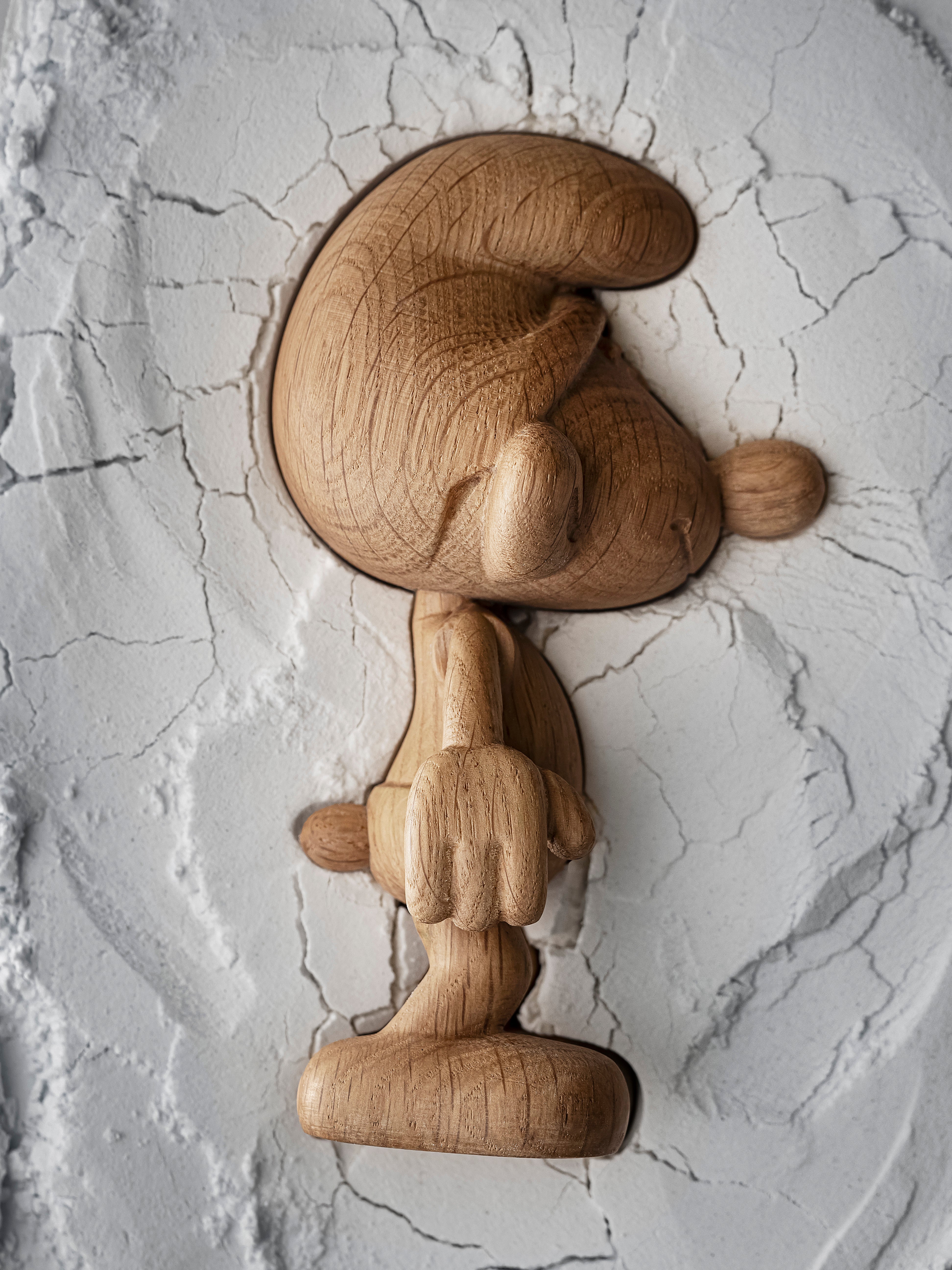Boyhood  Smurfs Oak træfigur - small