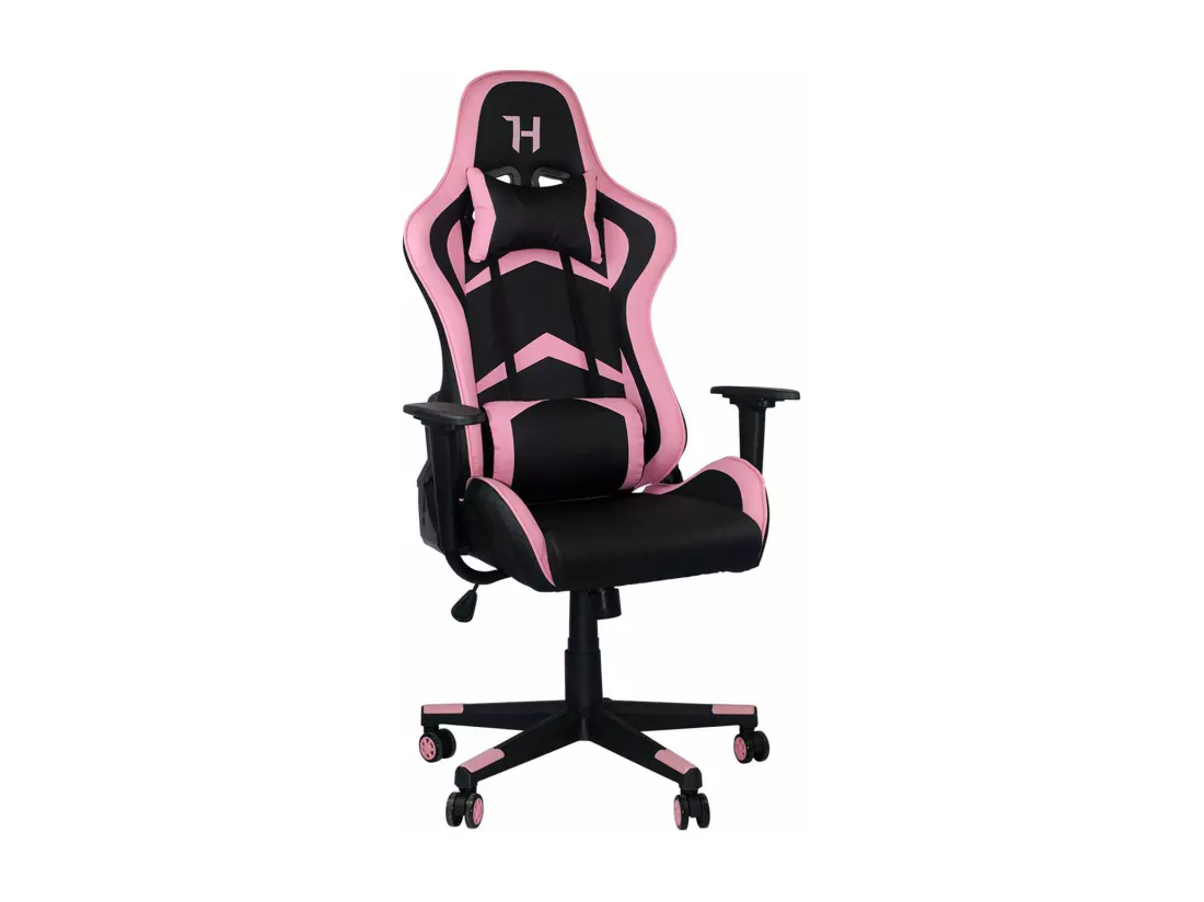 Chaise de jeu Titan 71x70,5x136cm noir/rose Thinia Home
