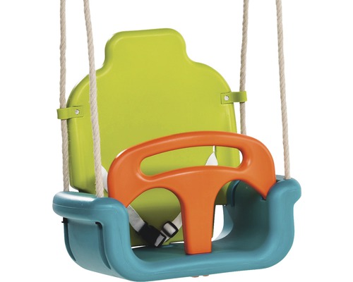 Babyschommel axi, groeit mee met het kind, groen/blauw