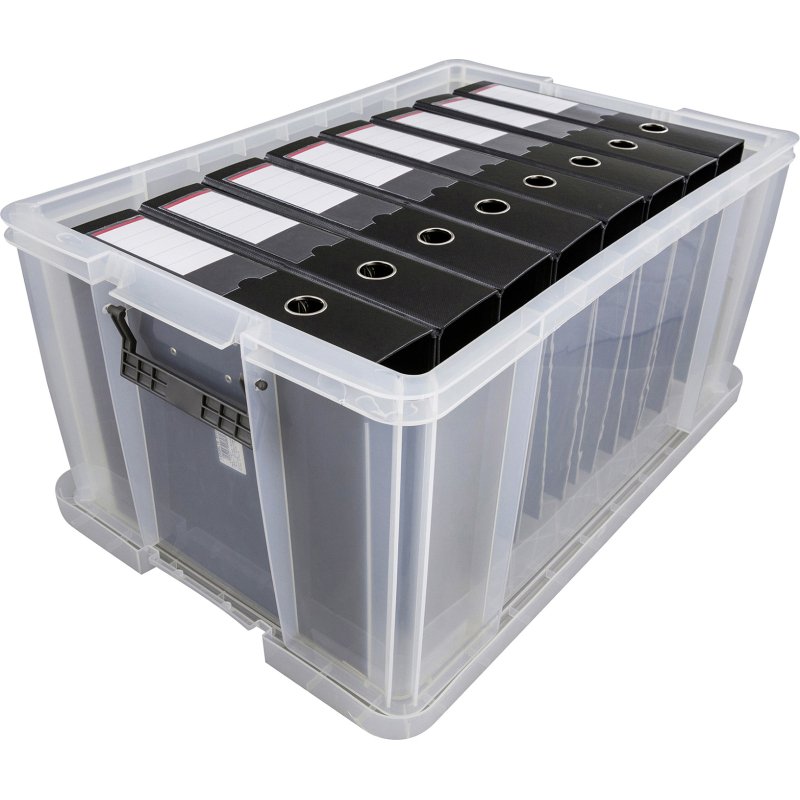 Boîte de rangement plastique 70 L WHITEFURZE - incolore