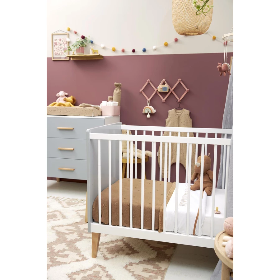 MEYCO Wickelauflagenbezug Rib Mini Spot - Toffee Melange - 50 x 70 cm