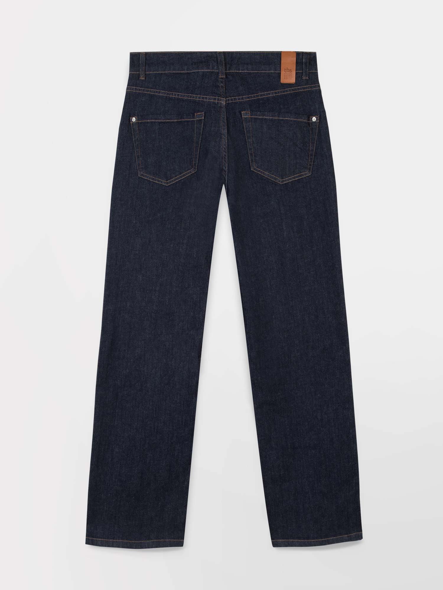 Jean Femme Jambes Larges 7\/8 Indigo