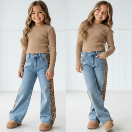 Lots of denim & Little leopard jeans