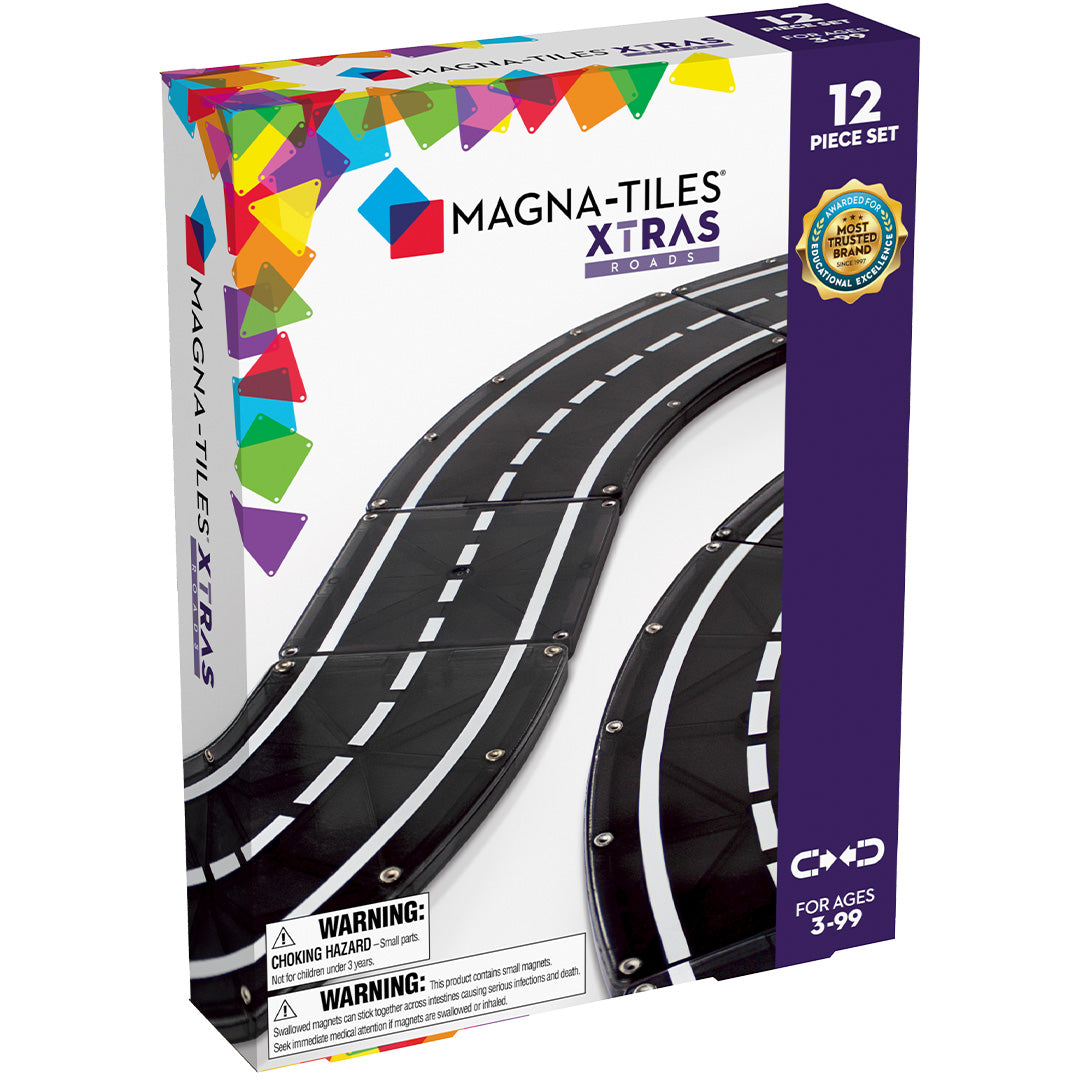 MAGNA-TILES magnetische speeltegels weg - 12st