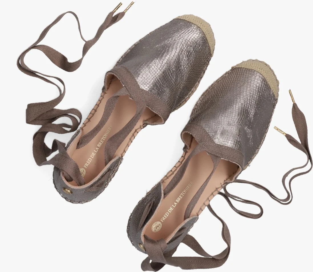 FRED DE LA BRETONIERE taupe fred de la bretoniere espadrilles 153010232