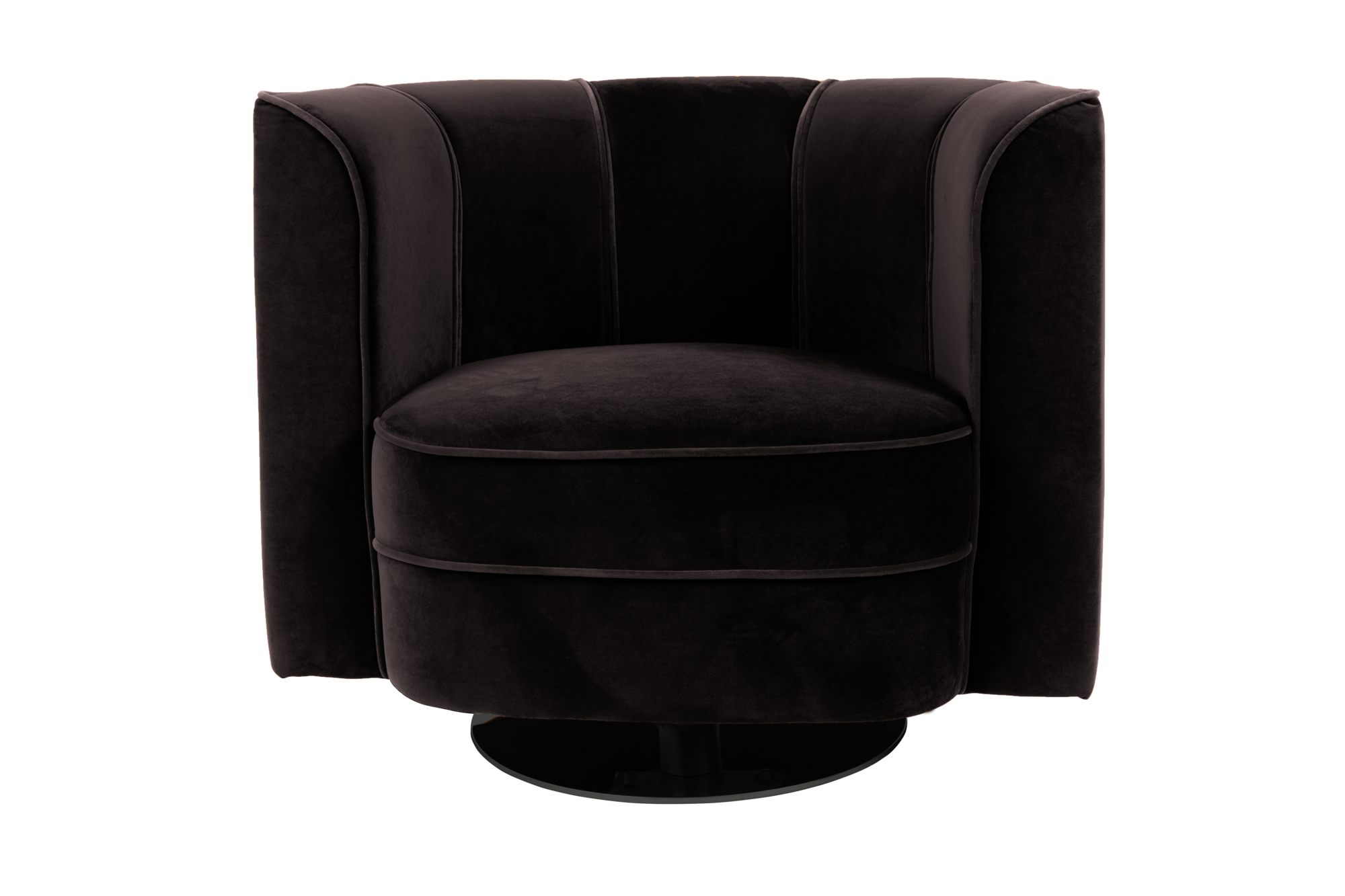 Lounge chair Flower Zwart