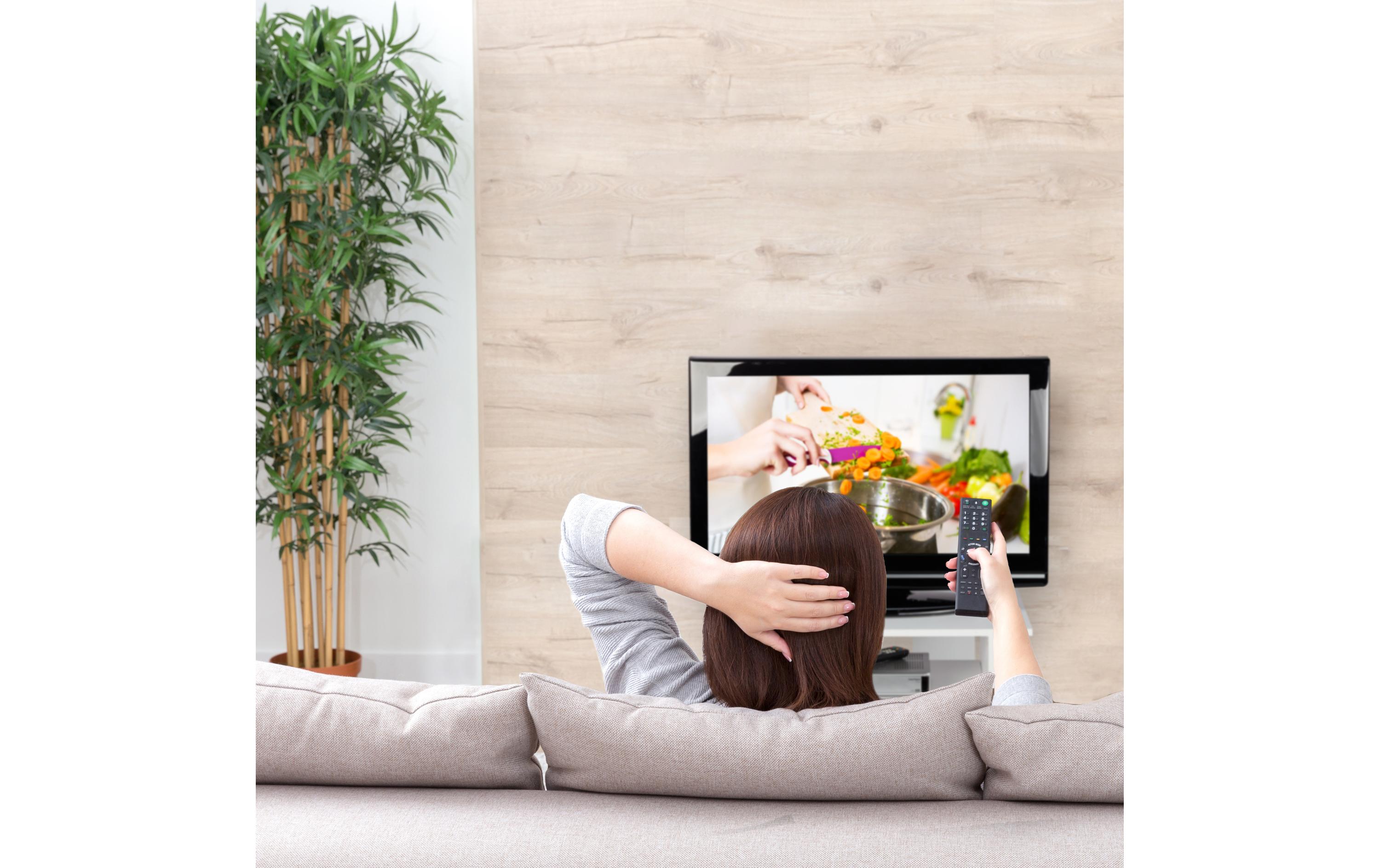 TV-Möbel mit Rollen, 80 x 40 cm, WeissFahrbares TV-Board