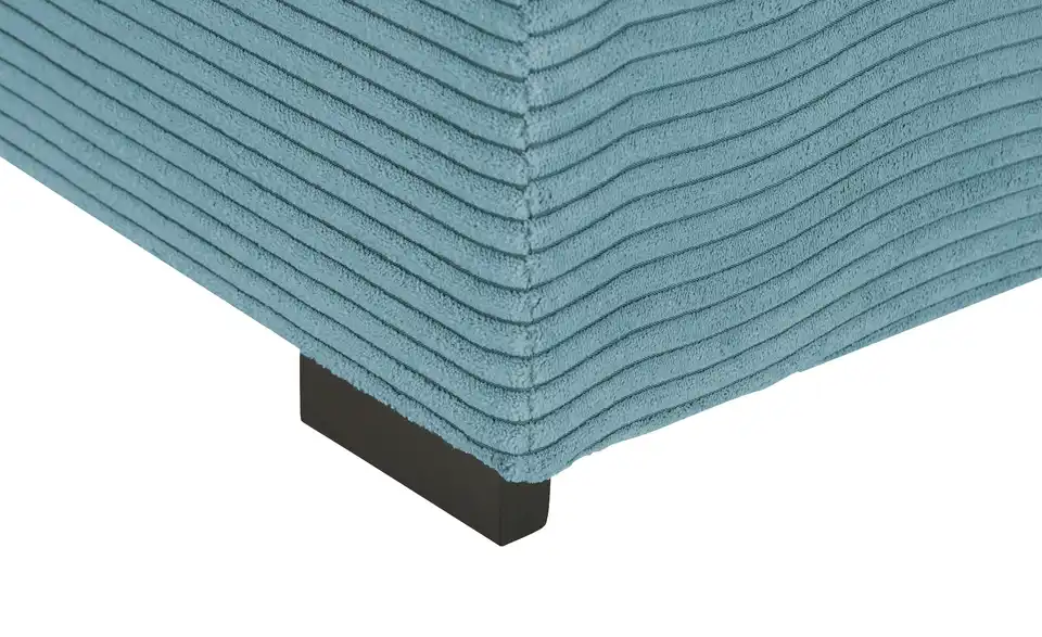 Ecksofa Rome Petrol rechts Cordstoff