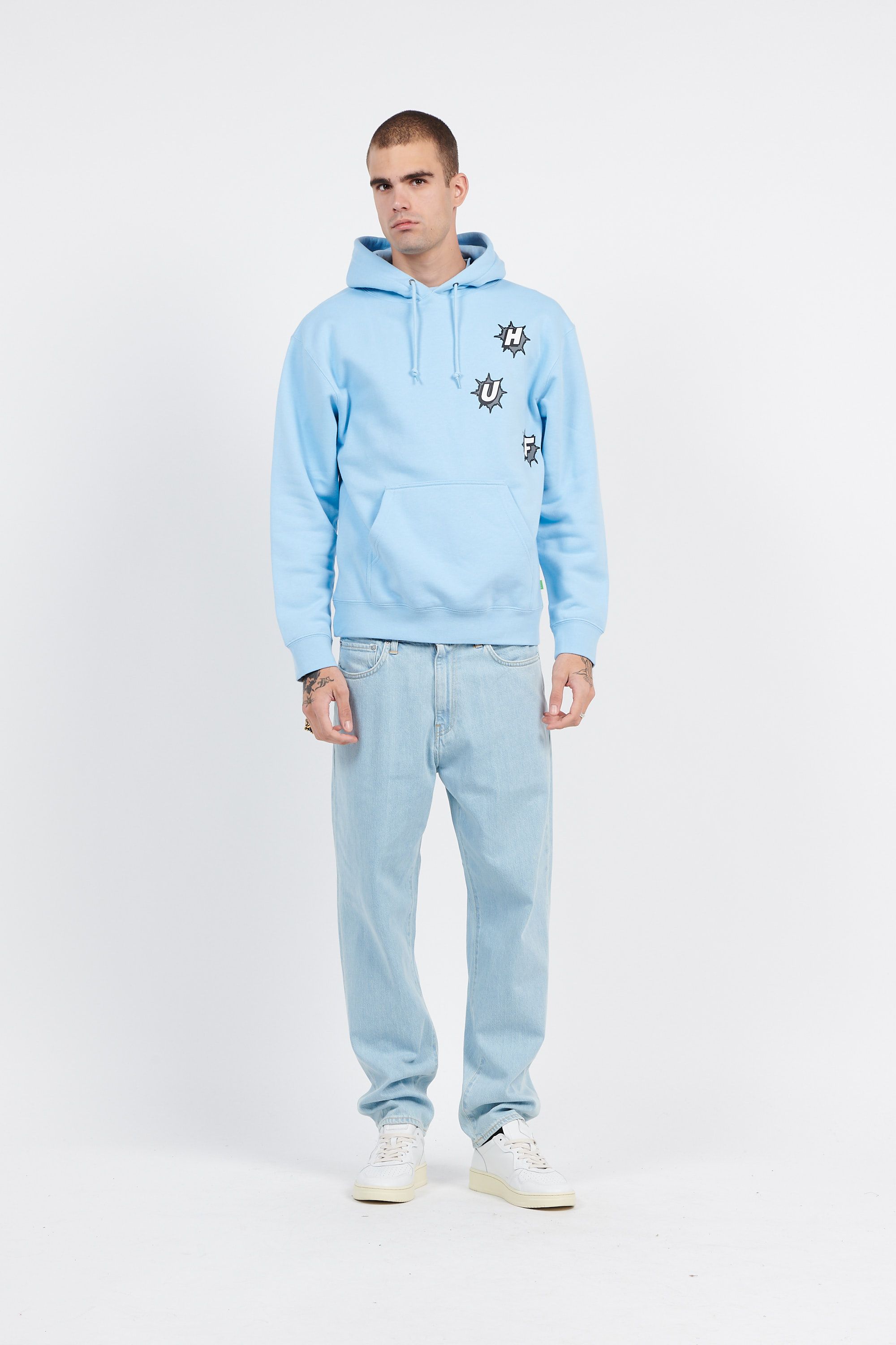 HUF Hoodie Bleu
