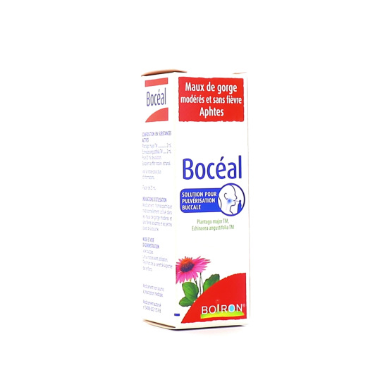 Boiron Bocéal spray mal de gorge, aphte - Homéopathie