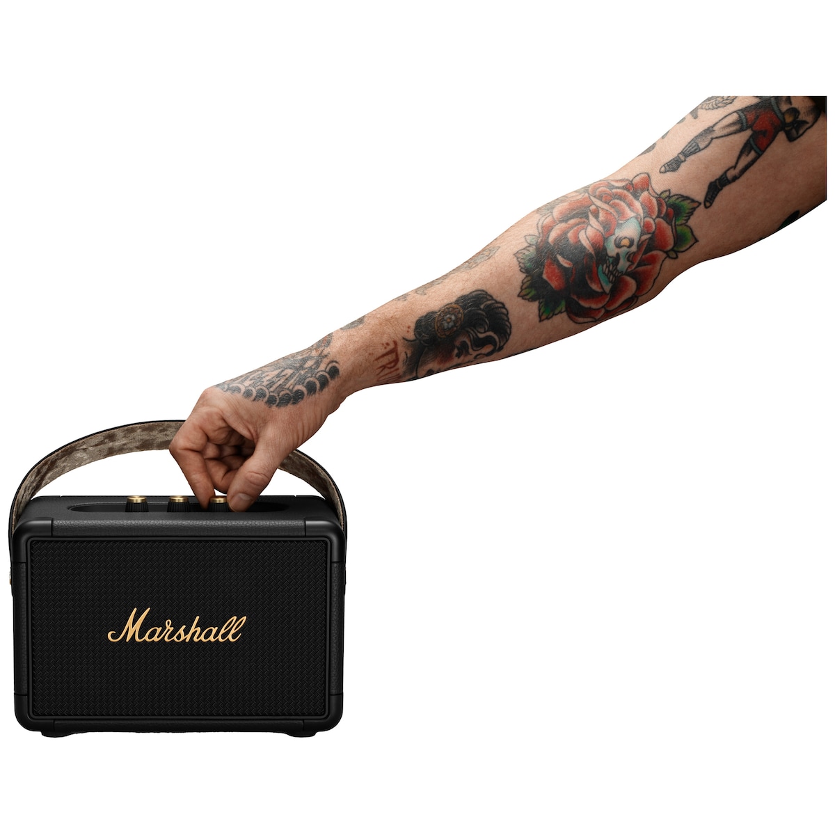 Marshall Kilburn II høyttaler (sort/messing)