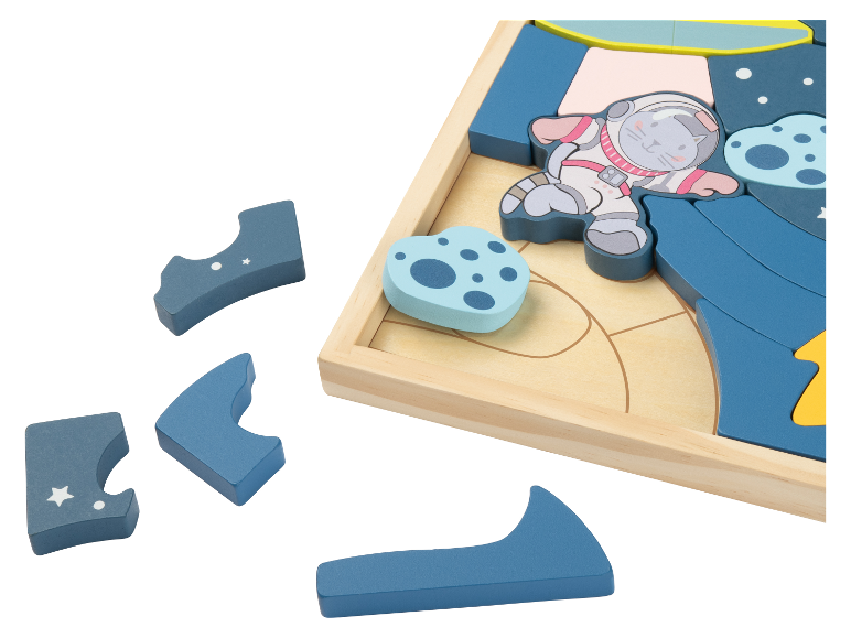 Houten activiteitenbord of puzzel
