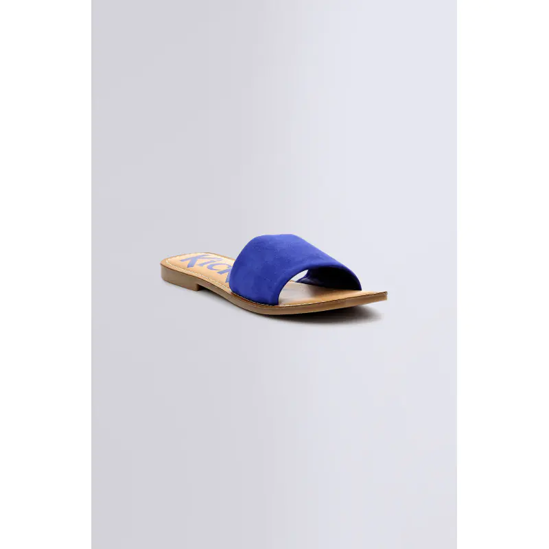 KICK GIPSI BLEU MULES Cuir Femme