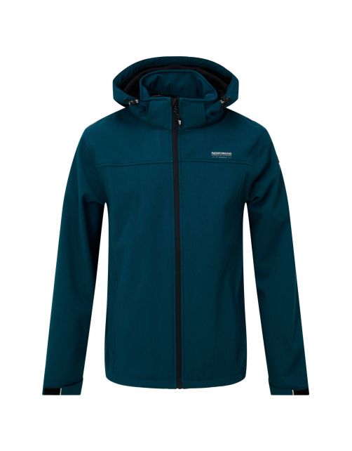 Nord Berg Softshell Kjeld Heren Lagoon Melange - Vrijetijdskleding