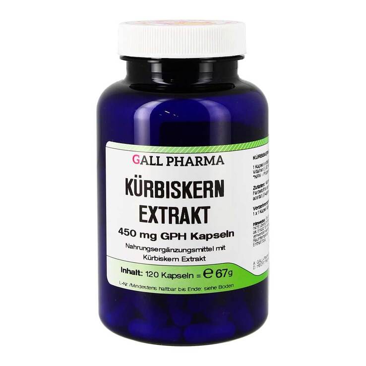 Kürbiskern Extrakt 450 mg GPH Kapseln, 120 St