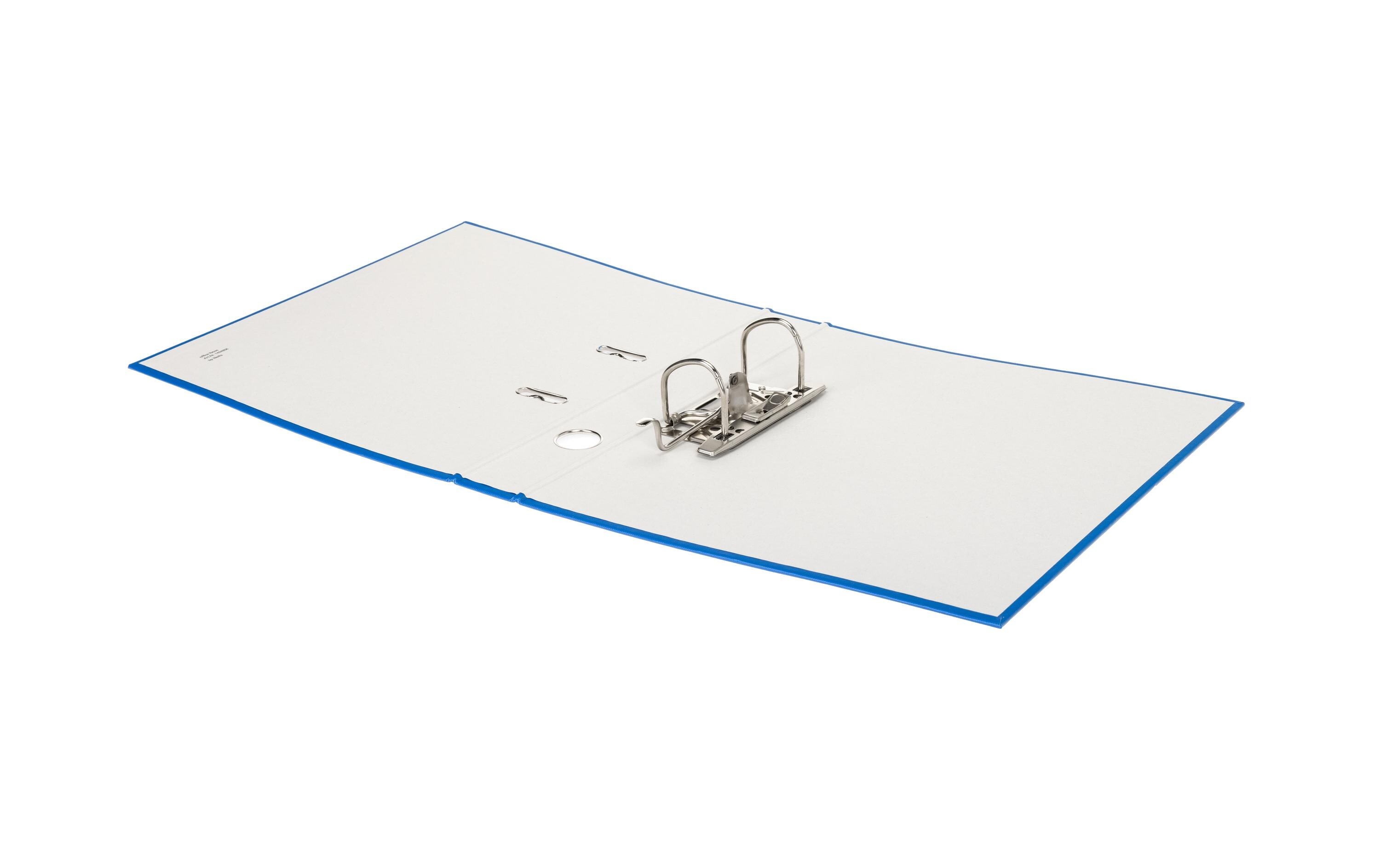 Ordner A4 4 cm, DunkelblauA4-Ordner mit Rückenschild und Griffloch