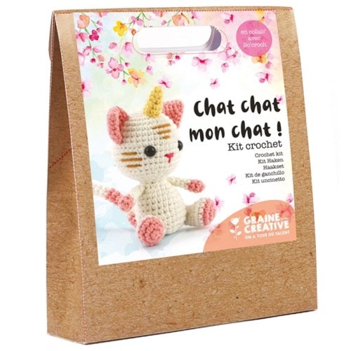 Kit crochet amigurumi chat licor