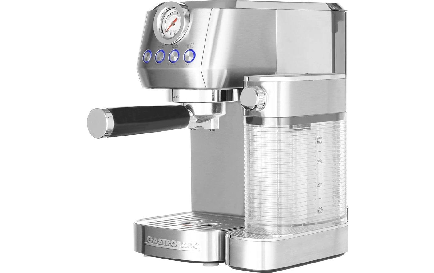 Gastroback Espressomaschine »42722 DESIGN ESPRESSO PICCOLO PRO M« mit integriertem, automatischem Milchaufschäumer