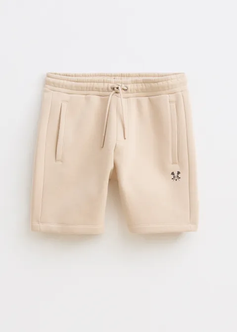 Korte broek jogger met logo zand (ZND.M)