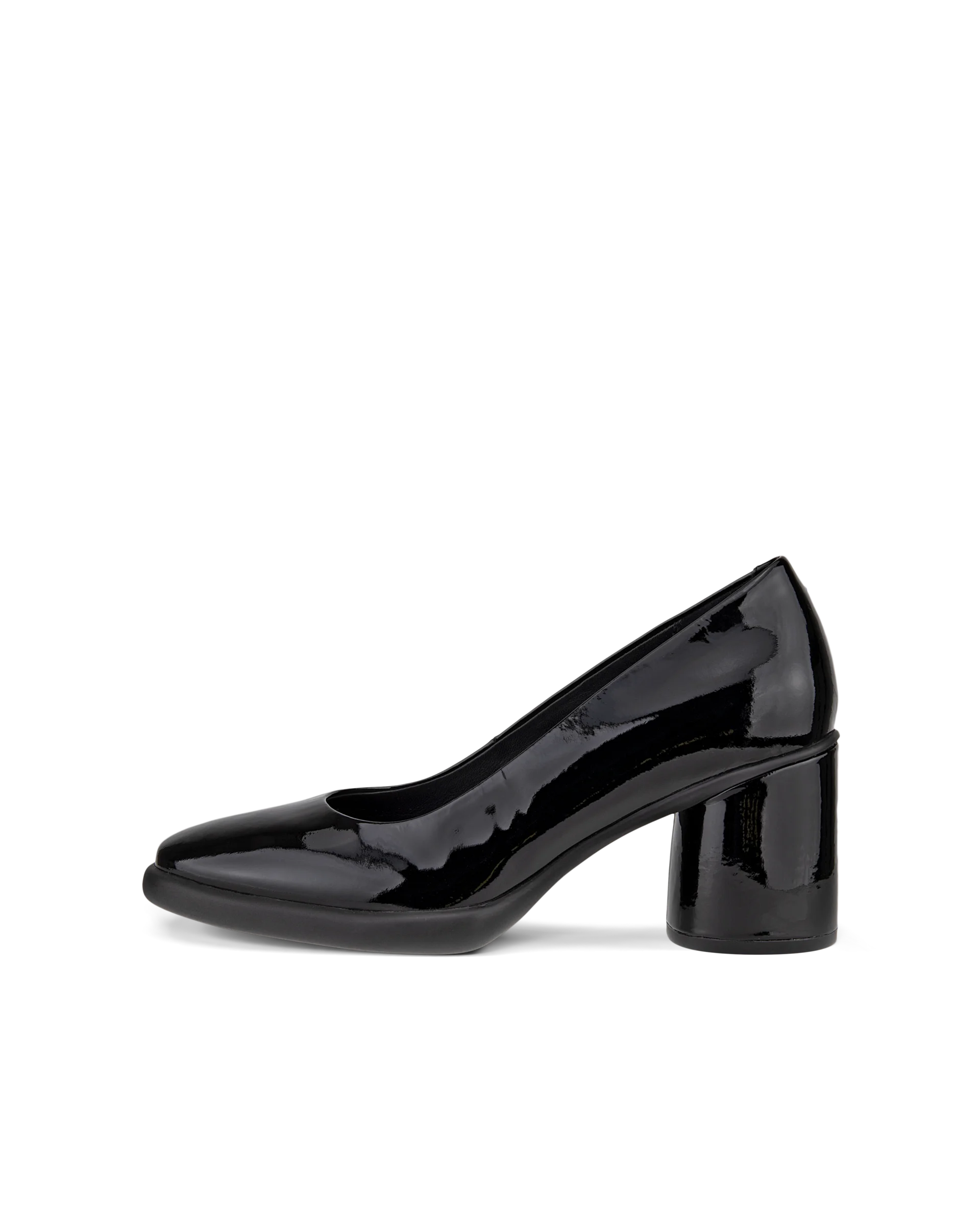 ECCO SCULPTED LX 55 Damen Lederpumps mit Blockabsatz Schwarz