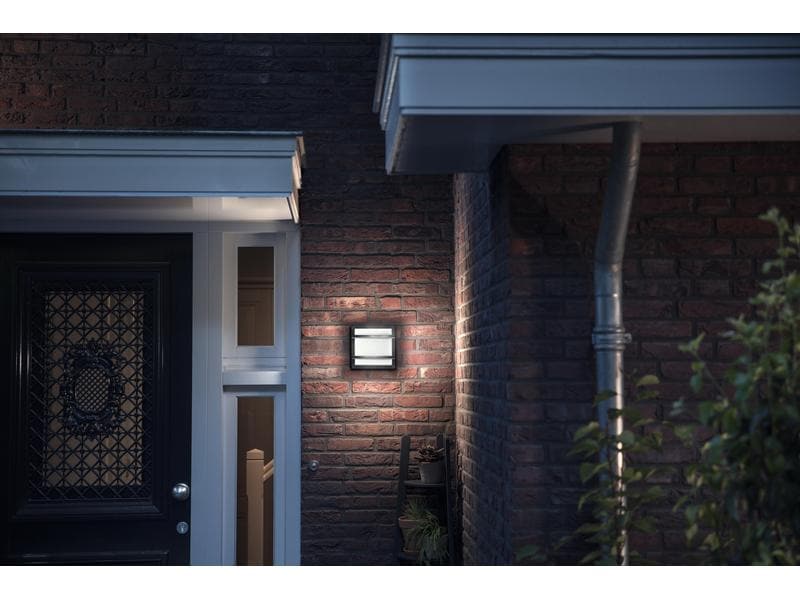Philips Wandleuchte Petronia, 12 W, 1200 lm, 2700 K, Anthra MyGarden Wandleuchte für den Aussenbereich