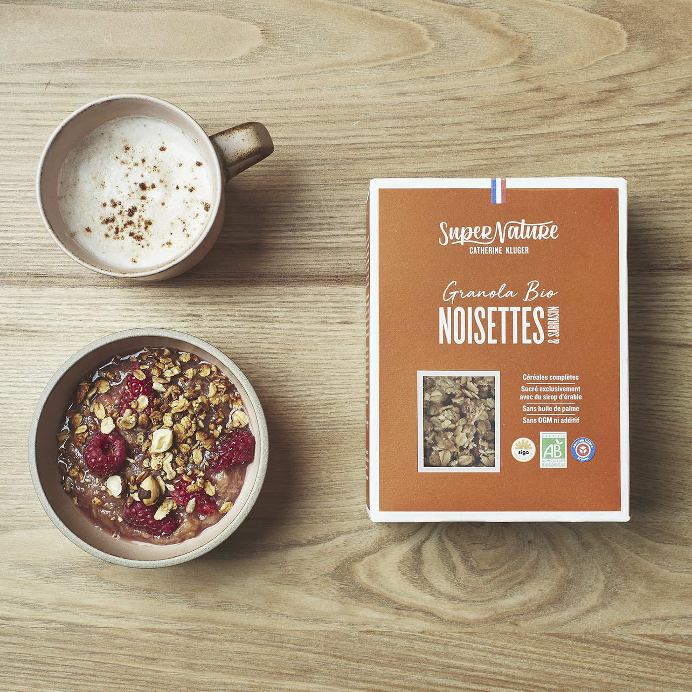 Granola bio aux noisettes et sarrasin