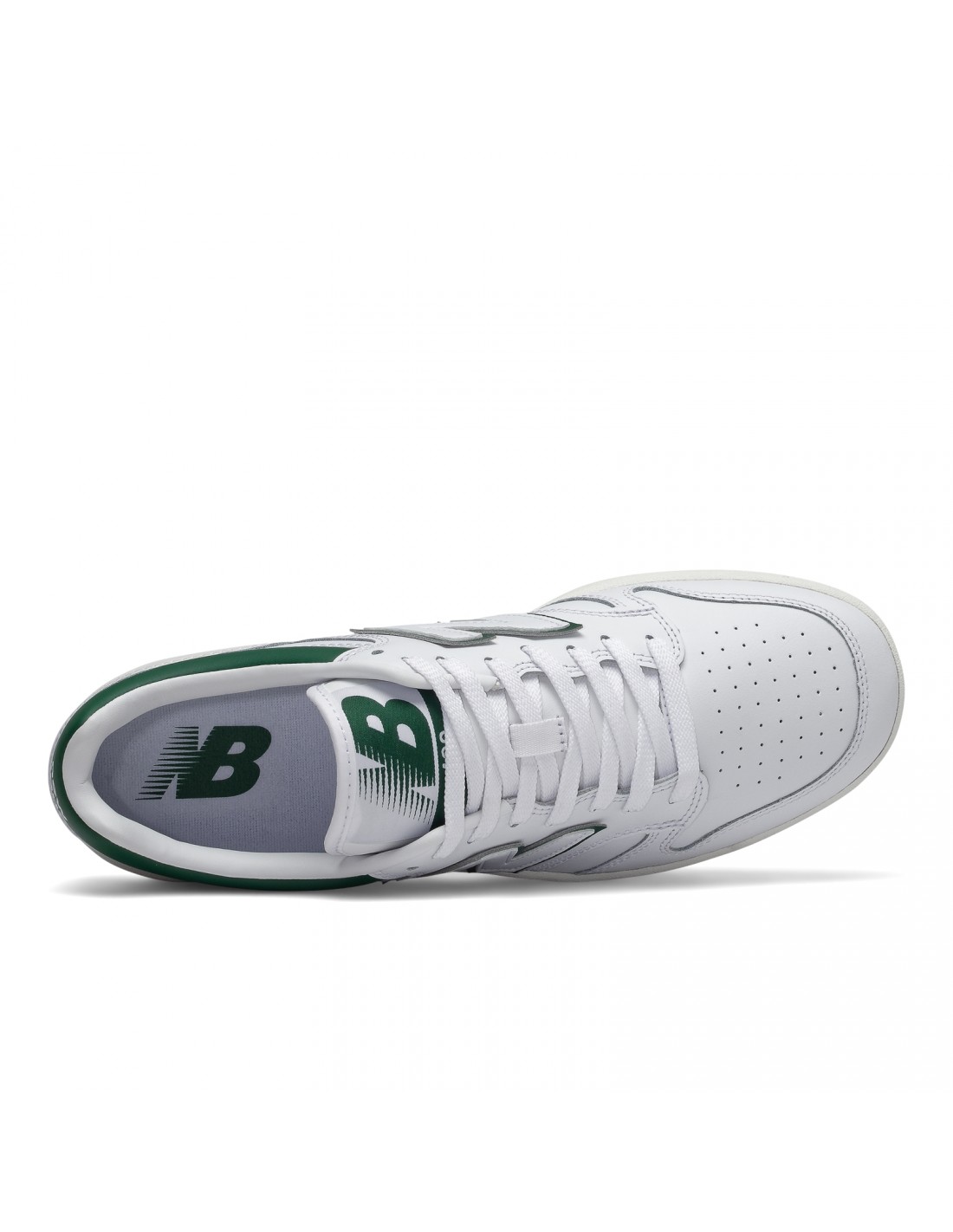 new balance Sneakers Mixte 480 cuir blanc/vert