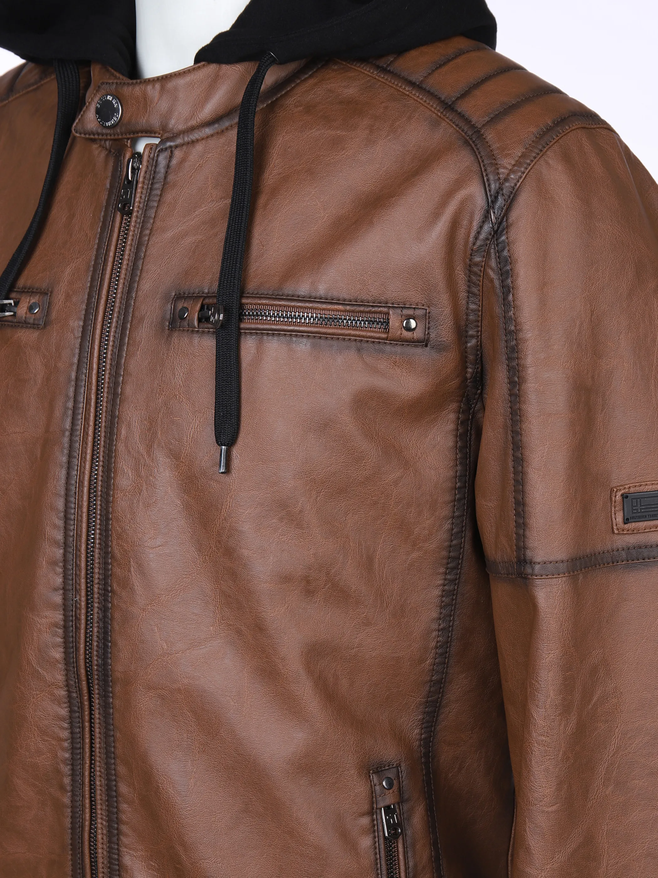Herren Bikerjacke in 2in1 Optik