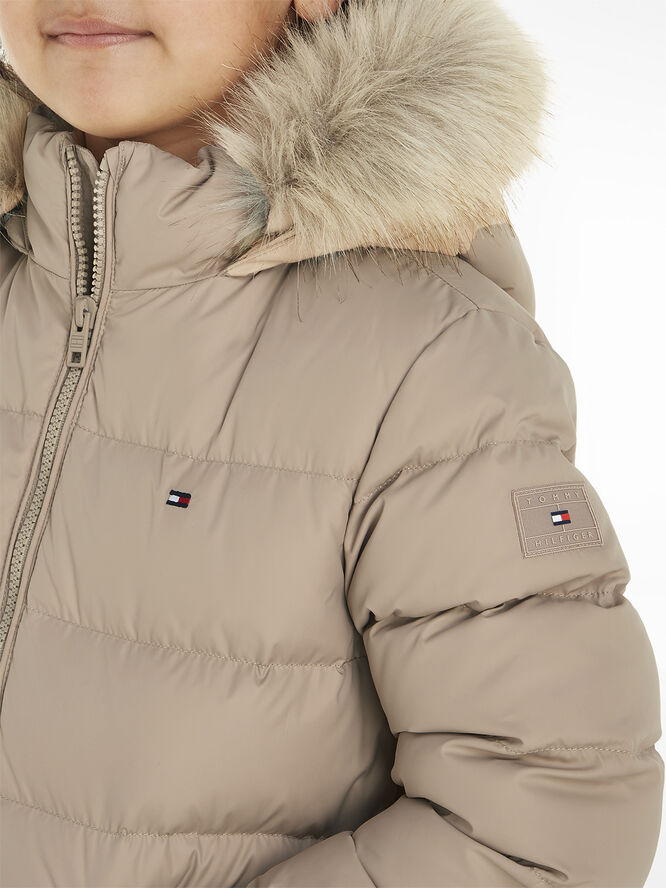 Tommy Hilfiger ESSENTIAL DOWN FUR HOOD JACKET Merino