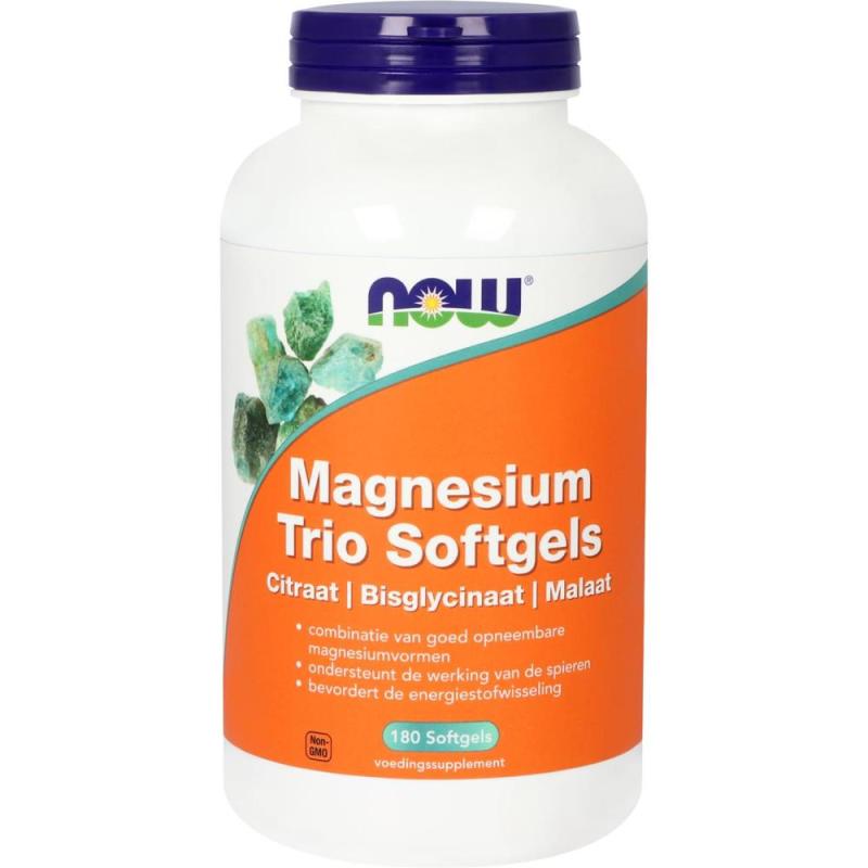 Now Magnesium Trio 180 softgels