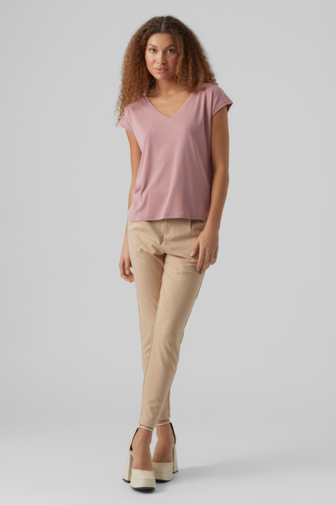 Camiseta fluida - Lilás