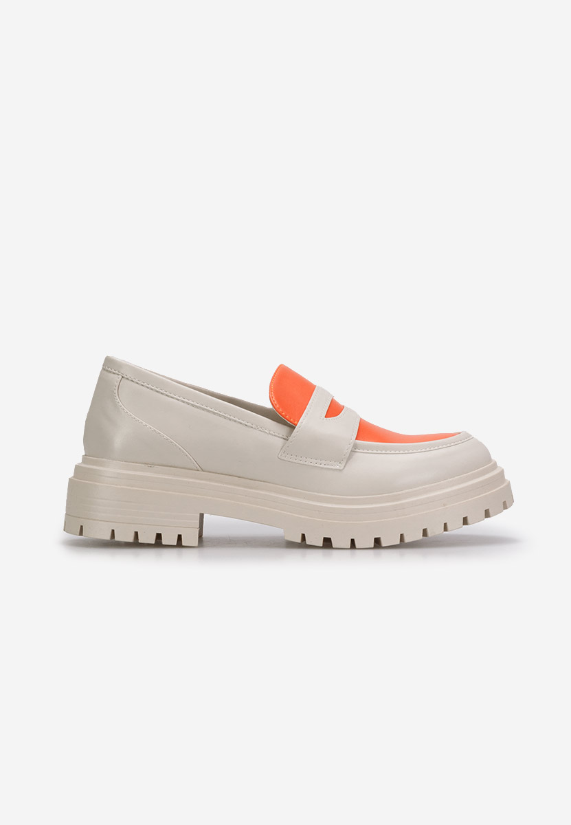 Mocassins à semelle épaisse beige Rylee  V2
