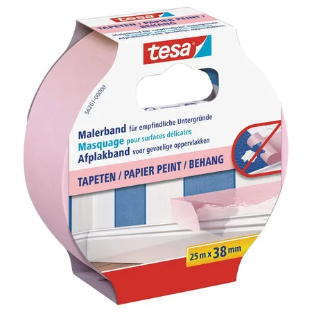 tesa Malerband tapeten, für empfindliche Untergründe 25mx38mm