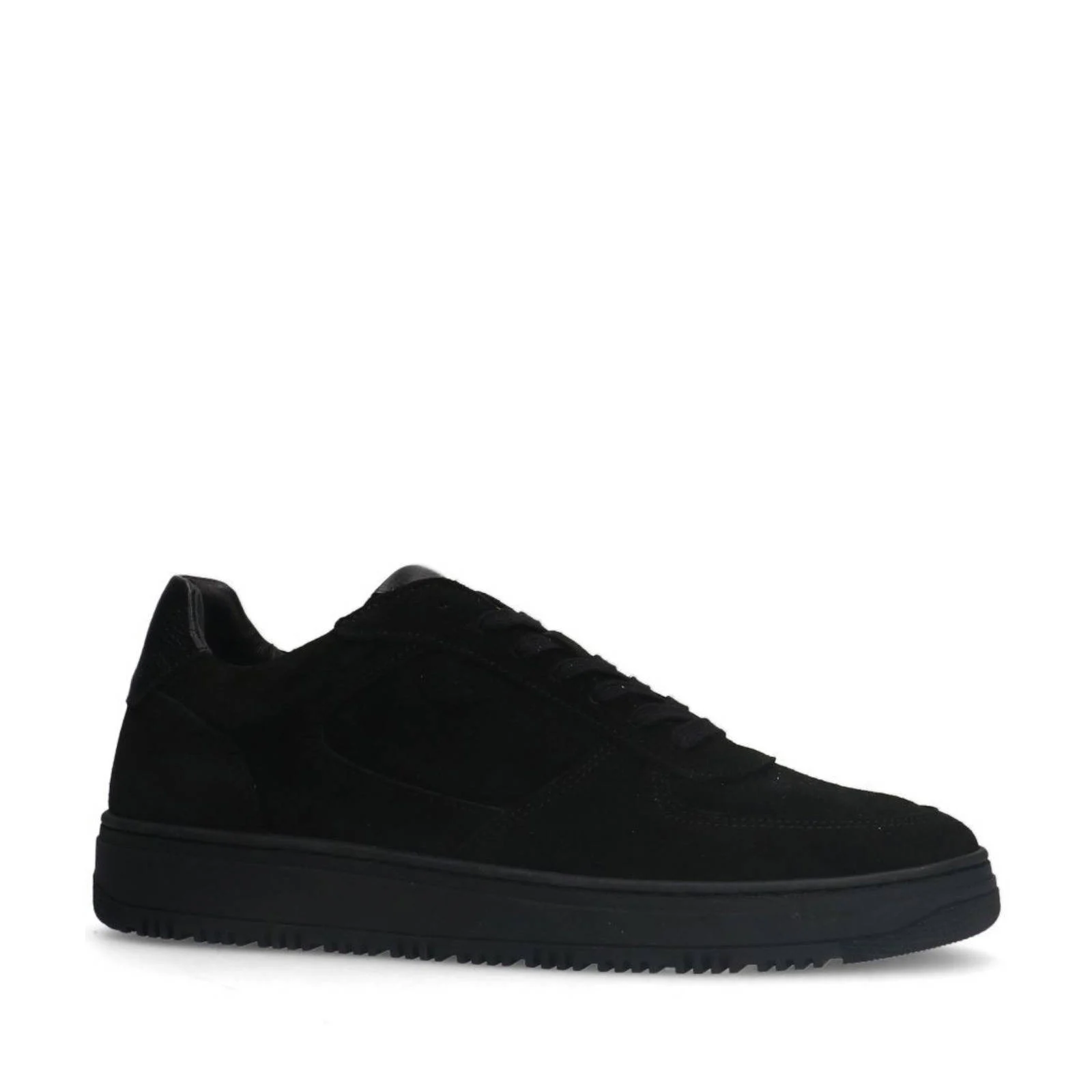 Manfield suède sneakers zwart