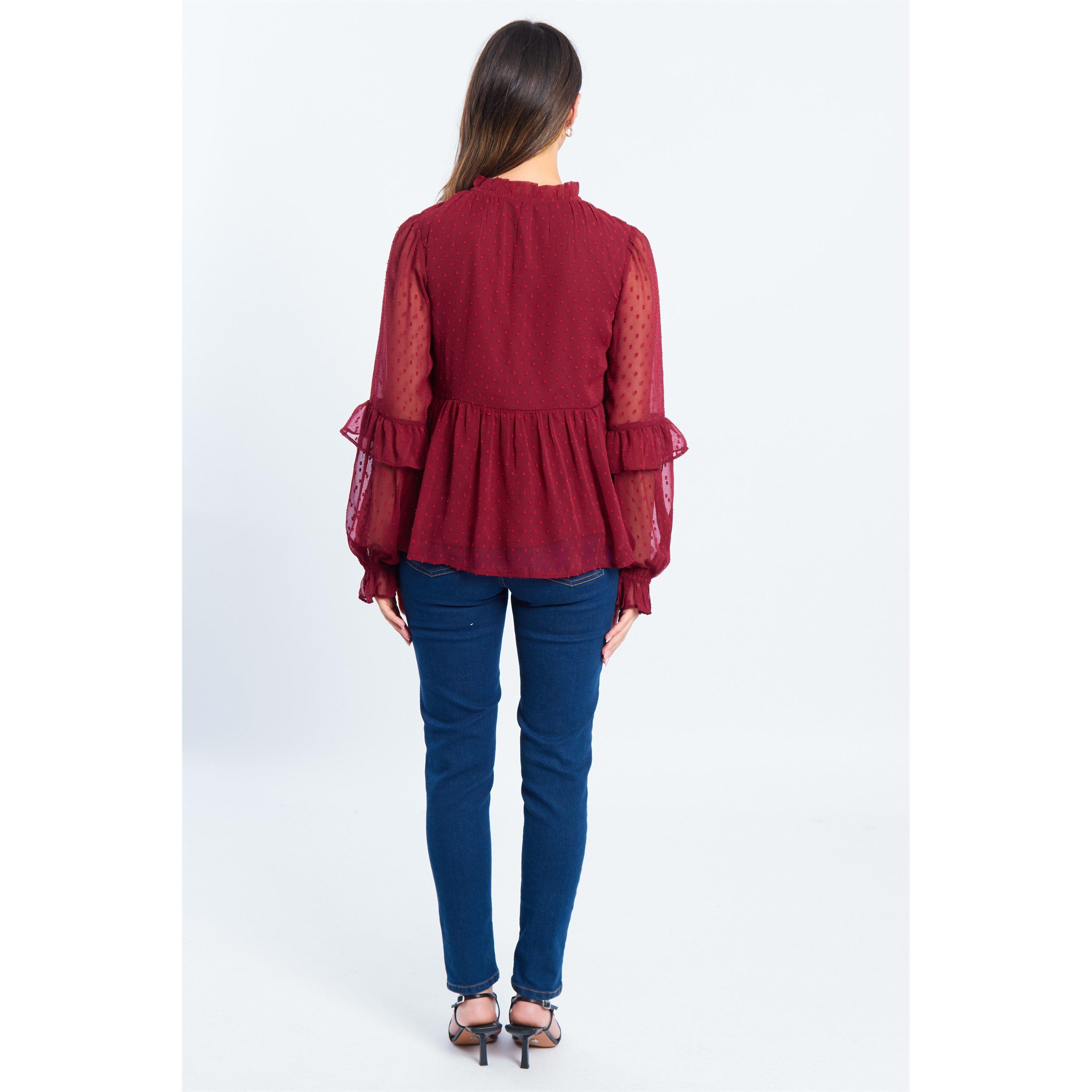 Be You BY Dobby Blouse Womens