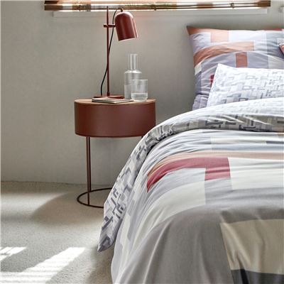 Linge de lit polycoton motifs géométriques - BECQUET CRÉATION