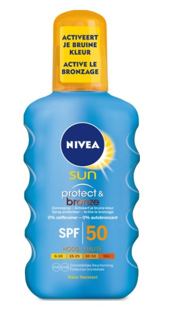 Nivea Zonnebrandspray Sun Protect & Bronze SPF50 200ml