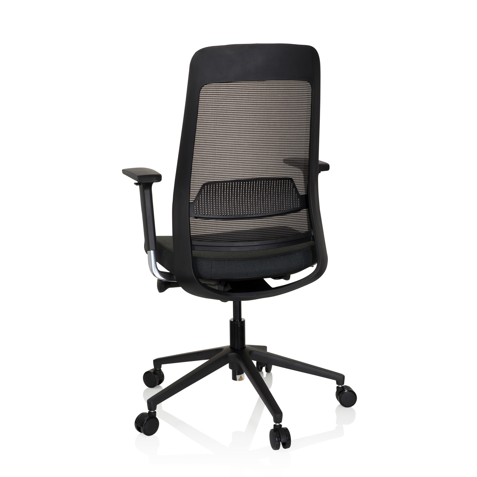 Profi Bürostuhl CHIARO T1 BLACK Stoff/Netzstoff mit Armlehnen (höhenverstellbar) hjh OFFICE