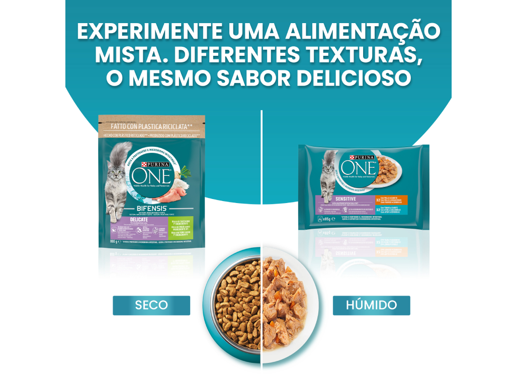 COMIDA HÚMIDA PARA GATO PURINA ONE SENSITIVE 4X85G