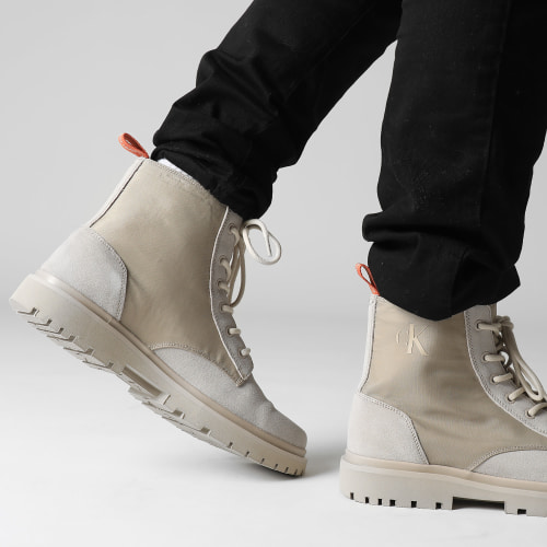 Boots Mid Lace up Leather 0842 Plaza Taupe Apricot Orange