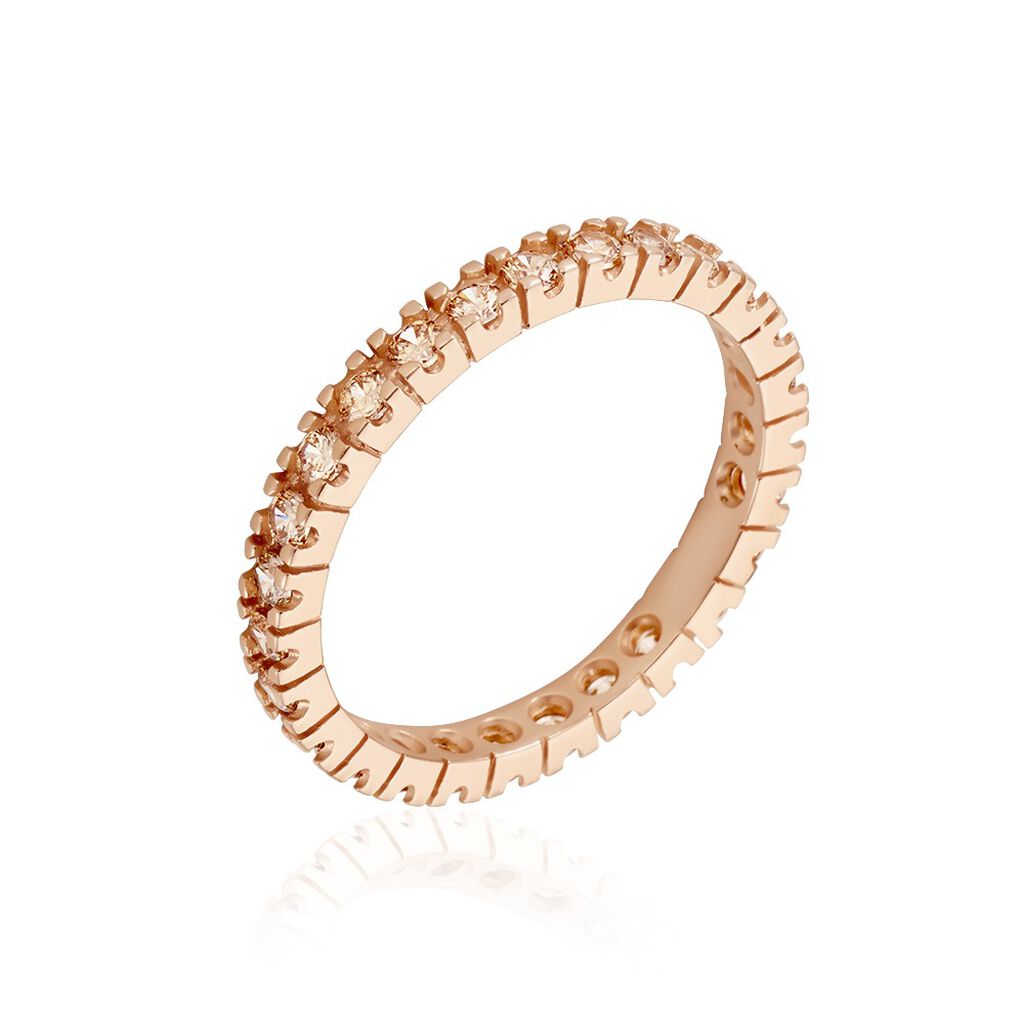 Bague Dwight Argent Rose Oxyde De Zirconium