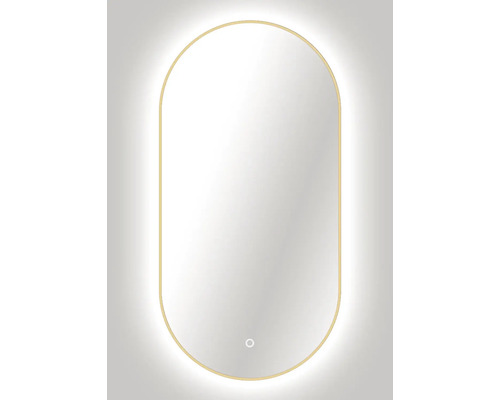 Lichtspiegel Cordia OVAL LINE BACKLIGHT 100 x 50 cm goud IP 44