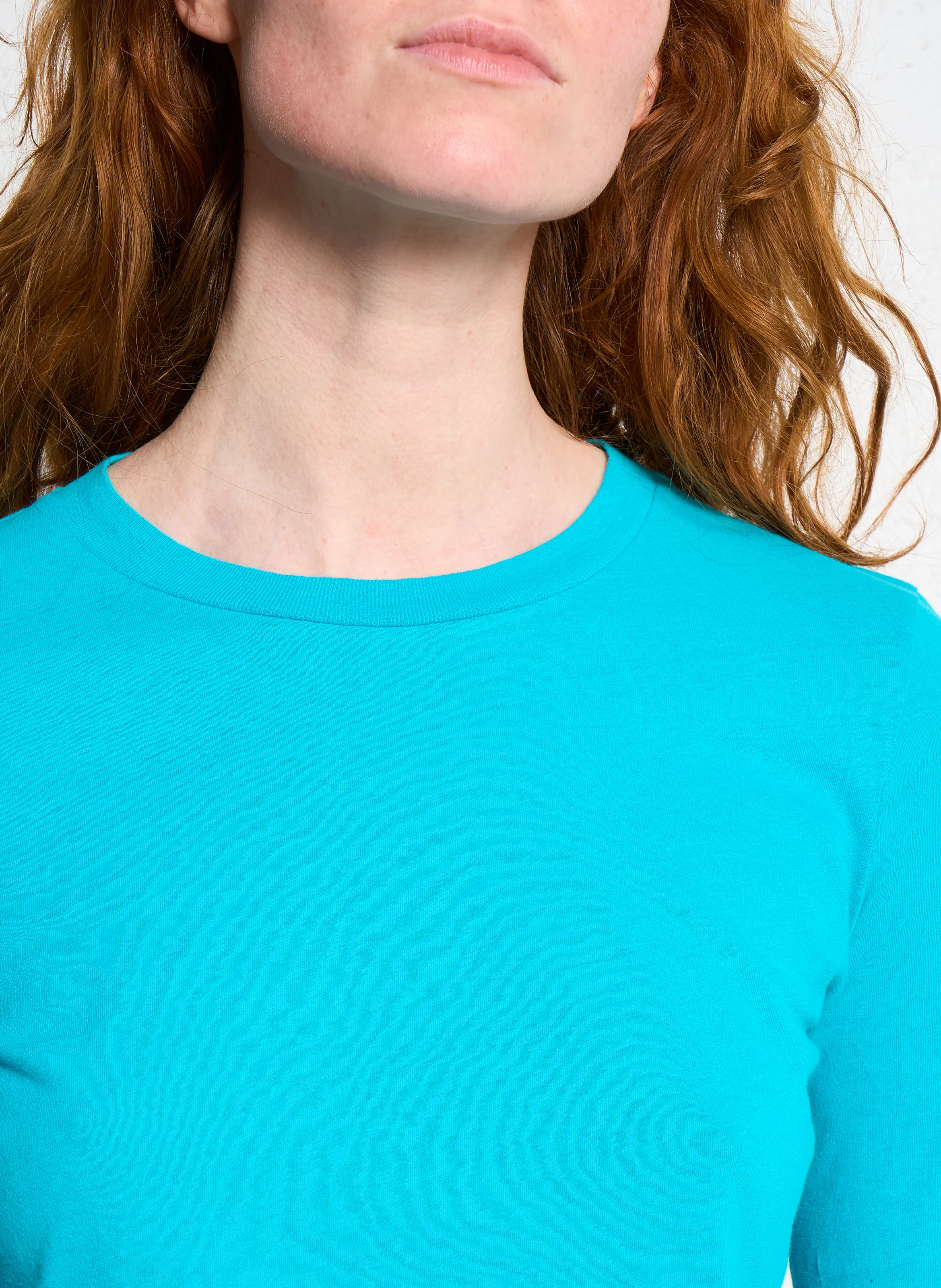 GAMIPY - Tee-shirt col rond en coton | Bleu