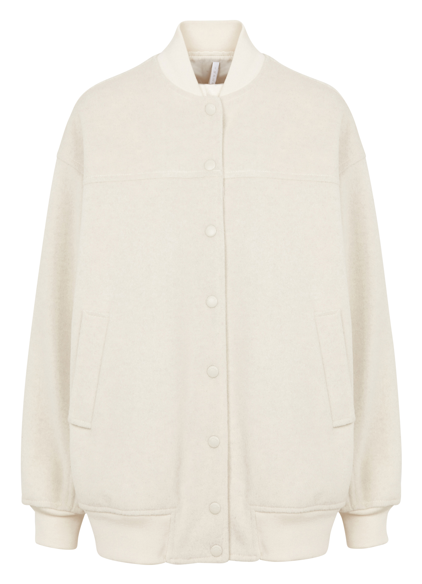 Veste oversize col montant| Blanc