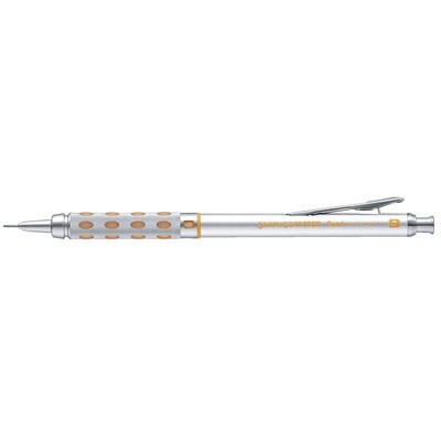 Pentel Druckbleistift Graphgear, 0.9 mm, HB, silber/gelb