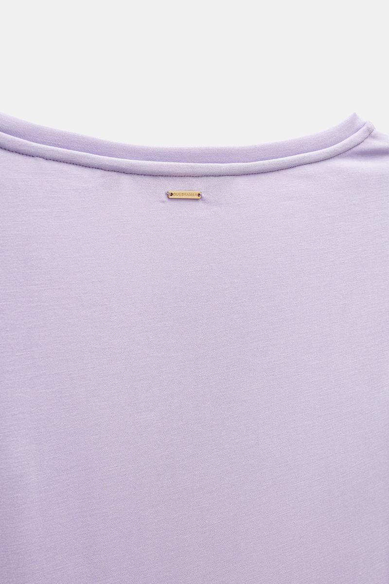 T-SHIRT CINTADA COM FOLHO