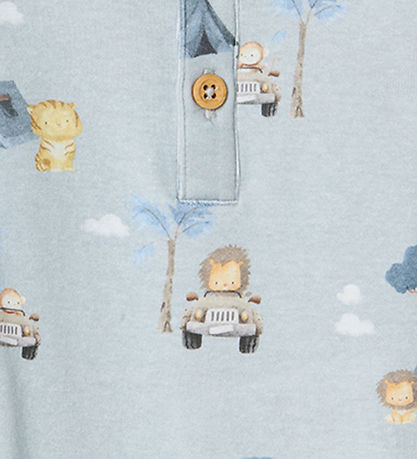 Name It Body l/ä - NbmHilfe - Pearl Blue m. Print