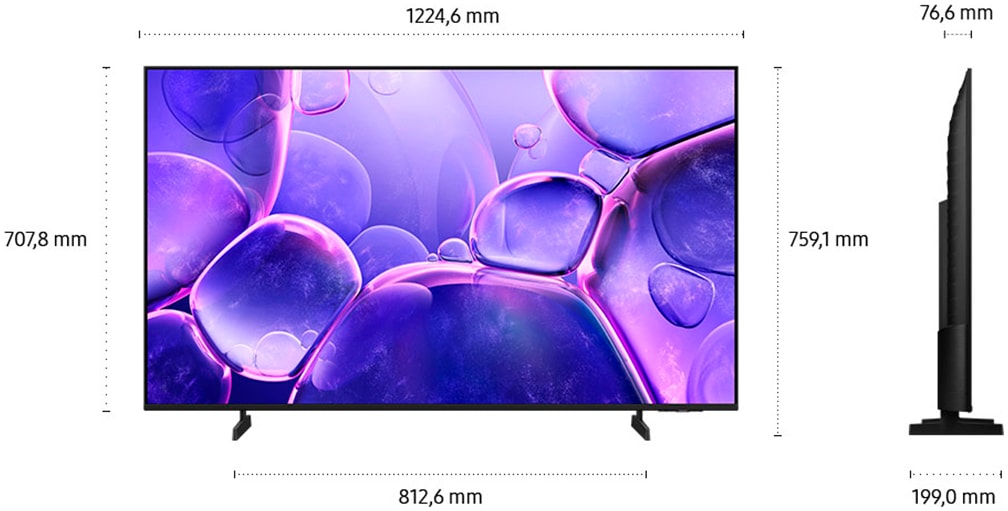 Samsung LED-Fernseher »GU55U8079FU« 138 cm/55 ″ Smart-TV Crystal UHD, Q-Symphony, Dolby Surround Sound, Triple Tuner, Smart-Hub