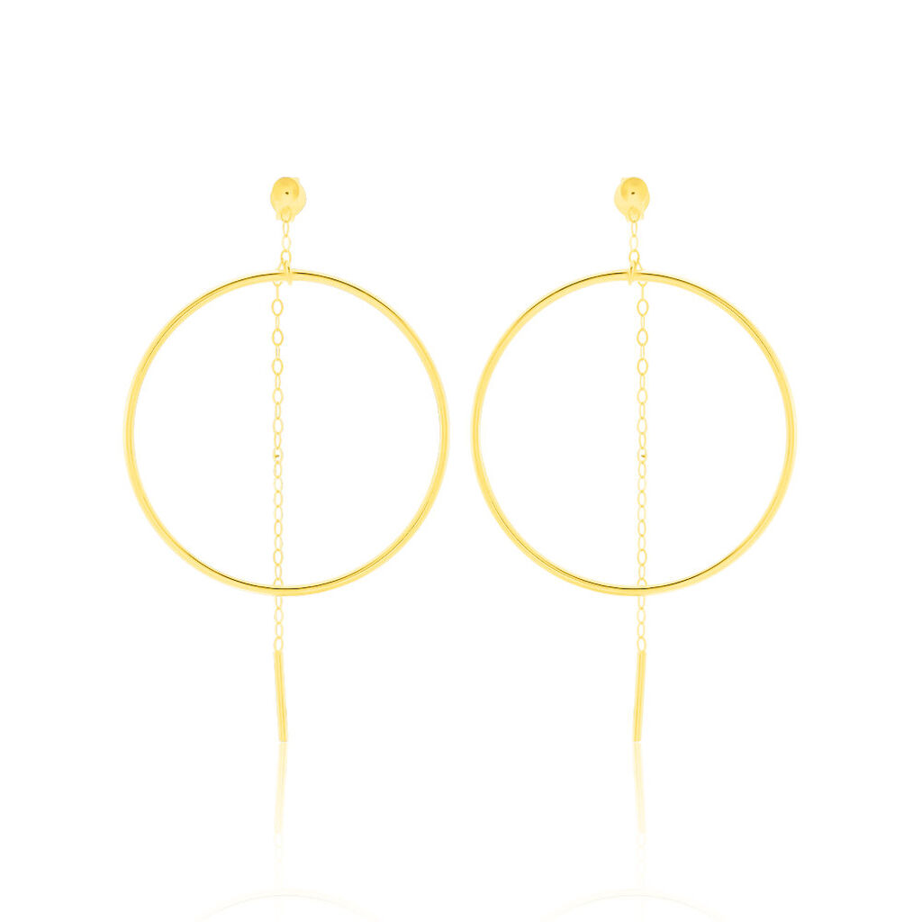Créoles Ally Cercles Ajourés Or Jaune
