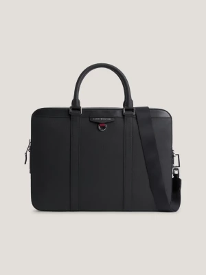Bolsa para laptop em couro texturizado